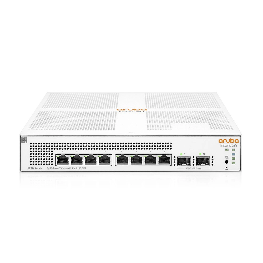 Switch HPE Aruba 1930 8G PoE + 2SFP (124W) - JL681A