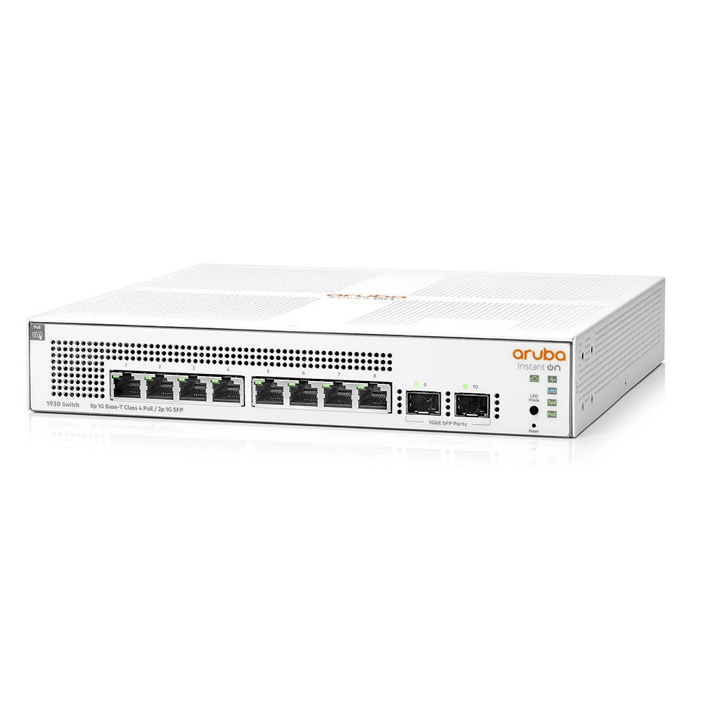 Switch HPE Aruba 1930 8G PoE + 2SFP (124W) - JL681A