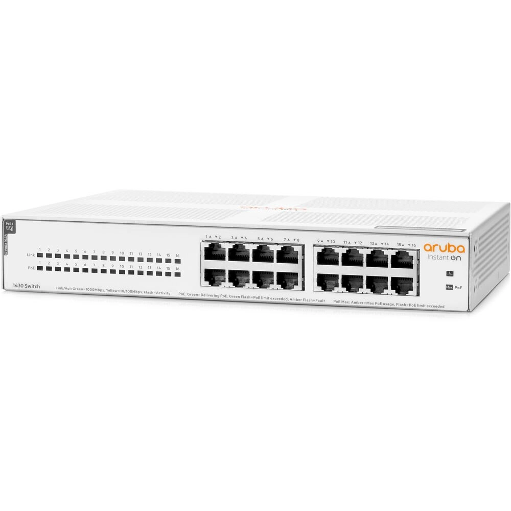 Switch HPE Aruba Instant On 1430 16G Class4 PoE - R8R48A