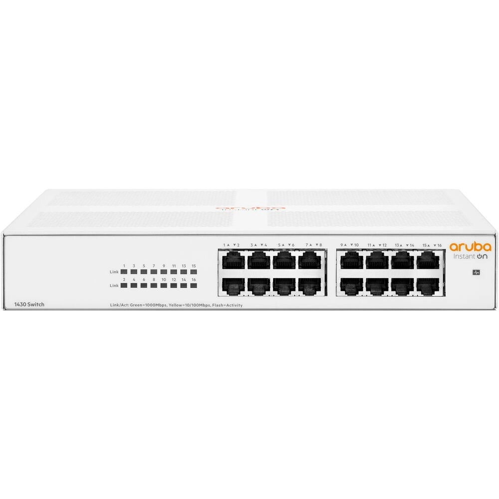 Switch HPE Aruba Instant On 1430 16G não gerenciável - R8R47A