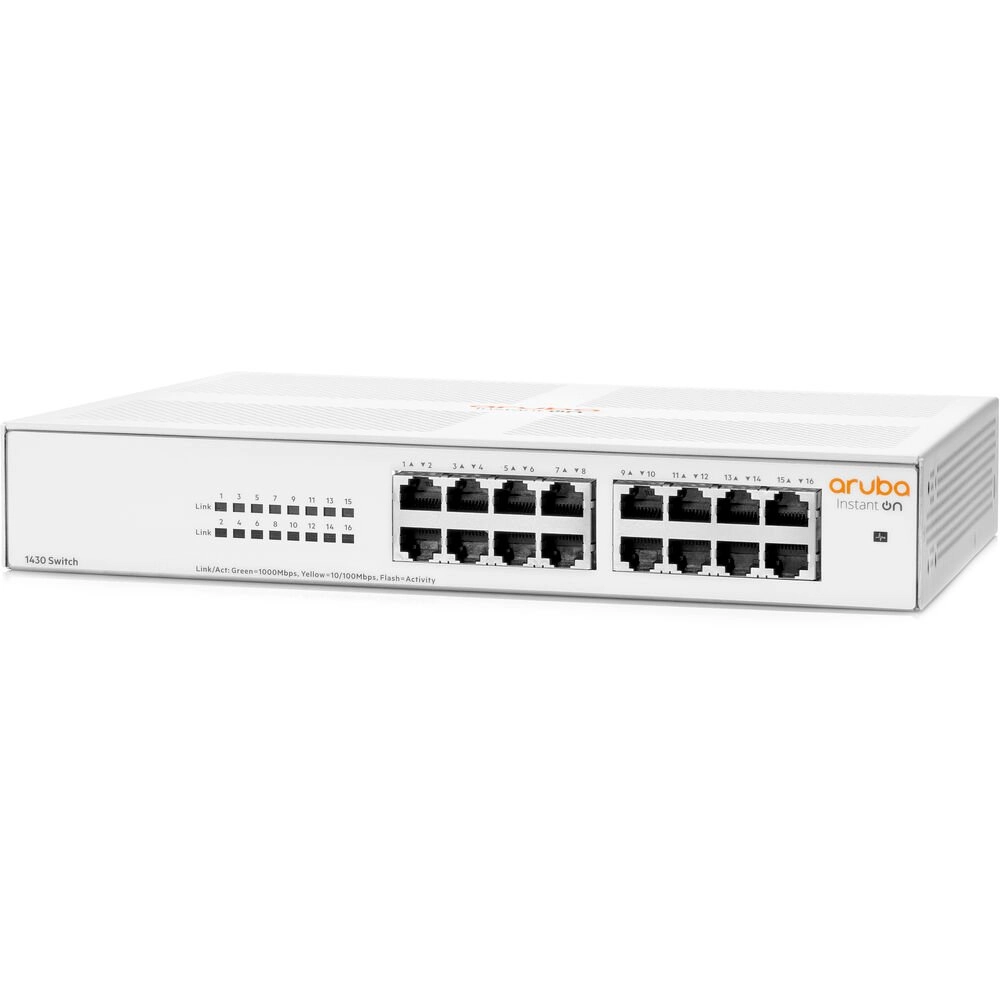 Switch HPE Aruba Instant On 1430 16G não gerenciável - R8R47A