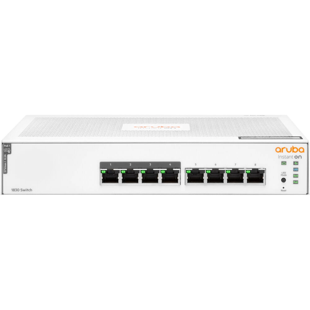 Switch HPE Aruba, IOn 1830, 8G, PoE, Sw, 65W - JL811A