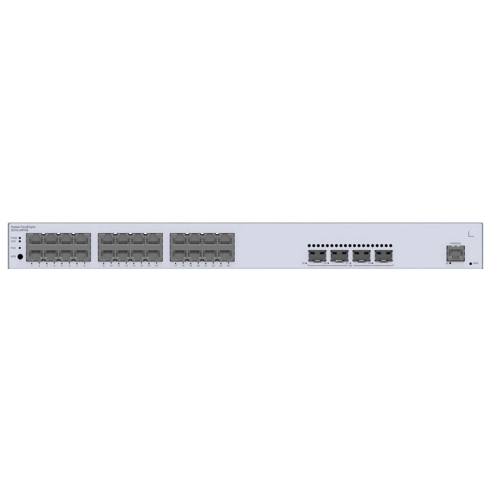 Switch Huawei Gerenciável 24 portas Gigabit 4 SFP L2+ POE+ S310-24P4S 98012201