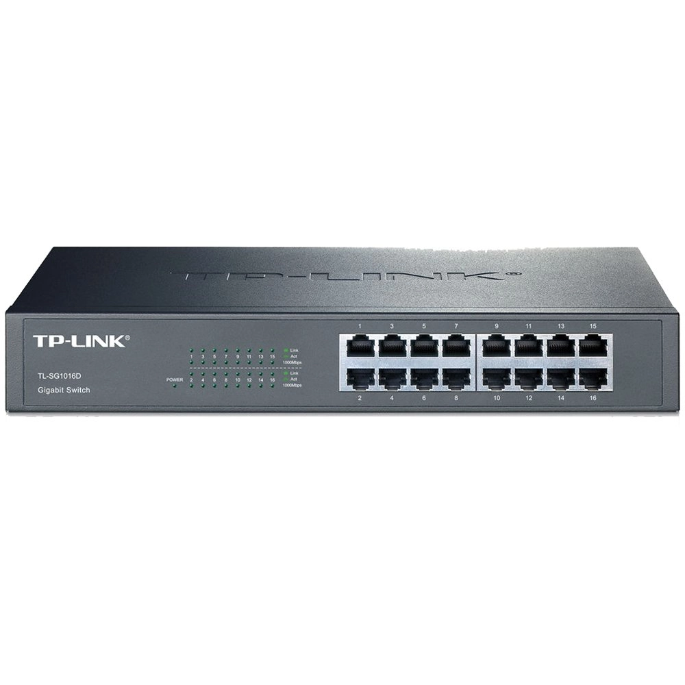 Switch TP-Link Gigabit 16 Portas não gerenciável - TL-SG1016D