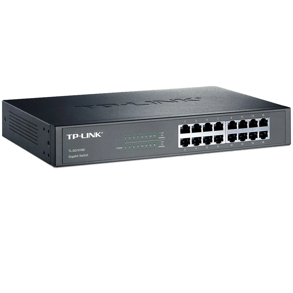 Switch TP-Link Gigabit 16 Portas não gerenciável - TL-SG1016D